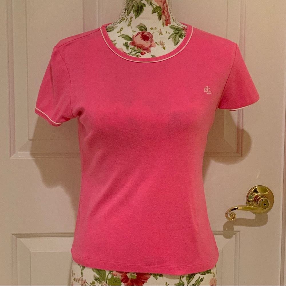 Lauren Ralph Lauren pink t-shirt size Small - HP🎉